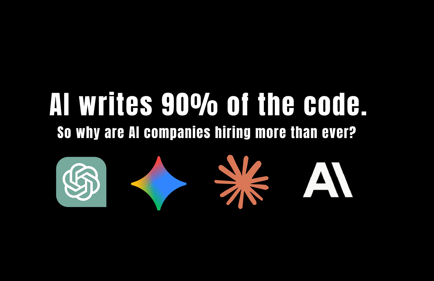AI writes 90% of the code