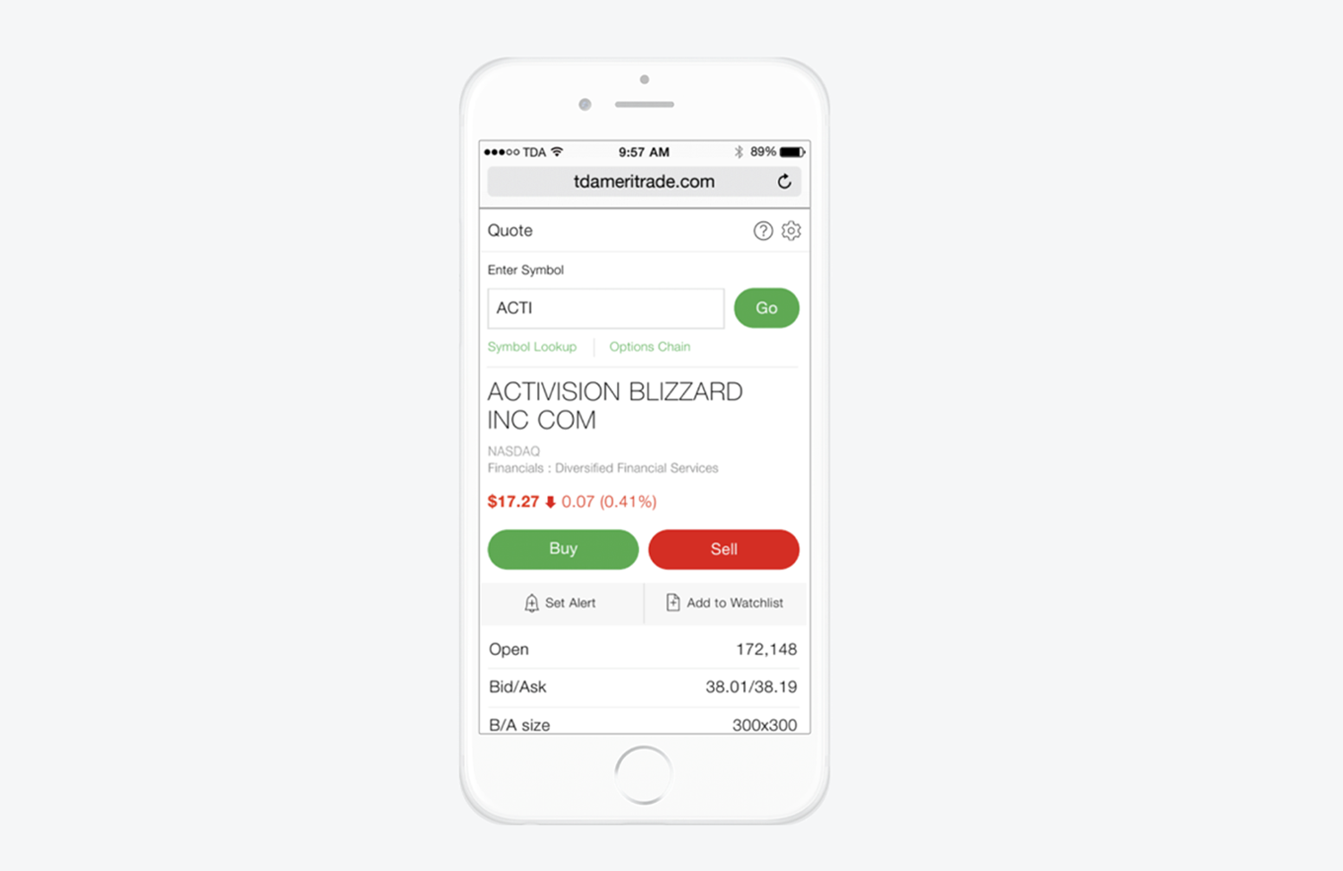 TD Ameritrade Mobile – Real-Time Market Data and Charts